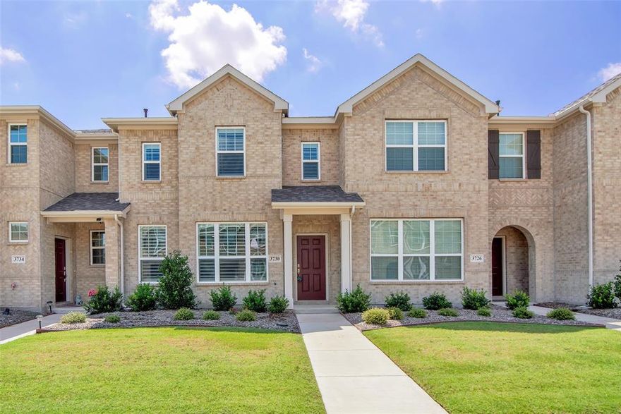 Only a few years old and beautifully maintained, this charming townhome feels warm and inviting from the moment you step inside. The seller has thoughtfully painted the interior in a rich, cozy tone that instantly makes the space feel like home. The open floor plan is perfect for both relaxing and entertaining, with a bright living area that flows into the kitchen, where you’ll find upgraded quartz countertops and plenty of room to cook and gather.
Upstairs, the spacious primary suite offers a peaceful retreat with a large walk-in closet and a serene bathroom featuring a generous shower. Two additional bedrooms and a full bath provide flexibility for guests, an office, or hobbies. Practical features include a two car garage and low utility costs, while the community offers sidewalks for evening strolls and a playground for outdoor fun. The location couldn’t be better as it's close to a variety of dining options and in a fast-growing area that will soon include shopping and more. Whether you’re looking for your first home or simply ready to enjoy low maintenance living in a welcoming space, this townhome checks all the boxes.