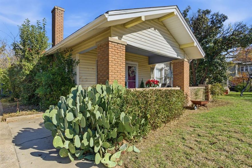 Discover historic charm just two blocks from Downtown Weatherford and only 5 minutes from Weatherford College in this inviting 2 bedroom, 2 bath home! This character-filled property features beautiful wood floors throughout the living room, updated cabinetry and paint, and timeless details that make the home feel warm and welcoming.  Sitting on a spacious lot, the property offers, a detached garage, storage shed and plenty of room to garden, entertain, or create your ideal outdoor retreat. Its unbeatable location allows you to walk to the iconic Weatherford Courthouse, Zeno’s on the Square, Downtown Cantina, boutique shops, Whistle Hill Cafe, Iron Works Coffee Shop and all the charm and events the historic square has to offer!  With just a little TLC, this home can truly shine, presenting an incredible opportunity for homeowners, investors, or anyone seeking a property with character! Thanks to its premium location, walkability, and classic charm, this home would also make an excellent Airbnb or college rental! A rare find in one of Weatherford’s most beloved districts, full of history, personality, and endless possibilities!