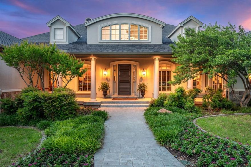 Nestled within the exclusive gates of Fox Glen, one of Las Colinas’ most sought-after golf communities, this stunning 7,000-square-foot residence at 303 Steeplechase offers a rare blend of luxury, tranquility, and elegance. Overlooking the pristine water feature of Las Colinas Country Club’s renowned golf course, this home greets you with a sophisticated blend of traditional architecture and modern luxury. East-facing windows bathe the home in natural light, offering stunning sunrises over the shimmering course waters. The chef’s kitchen features a one-of-a-kind, hand-carved vent hood from Indonesia, expansive countertops, and top-tier appliances, perfect for culinary creativity and gatherings. With five spacious bedrooms and a dedicated office, the open layout seamlessly flows between living areas and patios, ideal for both intimate moments and grand entertaining. 303 Steeplechase is more than just a home—it's a lifestyle. Experience refined living in one of Las Colinas’ most desirable gated communities.