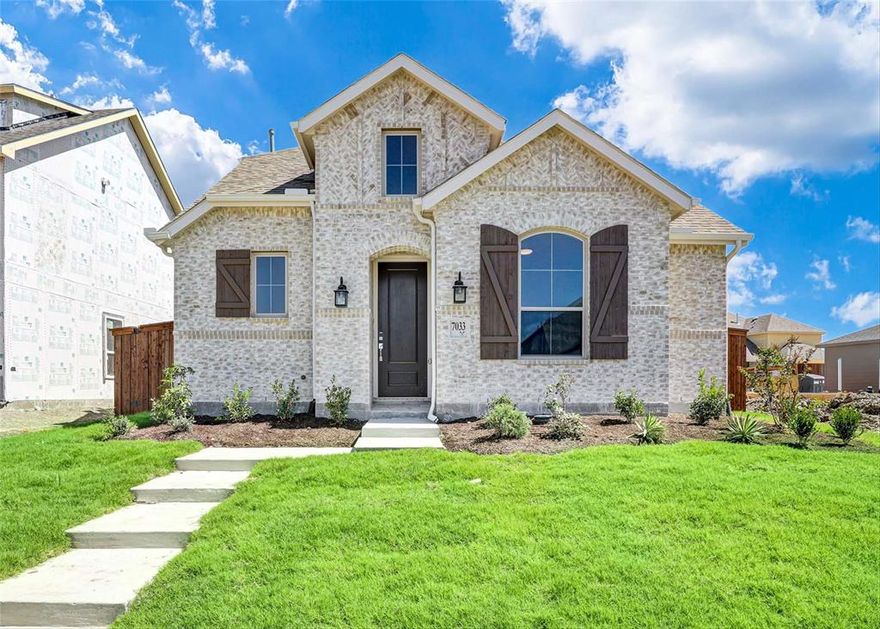 MLS# 20373540 - Built by Highland Homes - Ready Now! ~ Beautiful open floor plan, great for entertaining! Vaulted ceilings, natural lighting throughout, luxury vinyl plank throughout main areas, upgraded kitchen #3 with abundant cabinet space, kitchen quartz countertops, painted cabinets, upgraded tile and flooring, Primary bath has separate shower with a drop in tub, and much more!