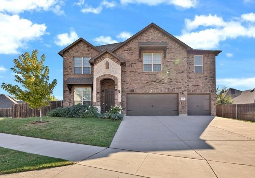 REWARD YOURSELF with this Texas Sized  SIX BEDROOM home that features two PRIMARY BEDROOMS with ensuite baths...one UP and one DOWN.  Two oversized living areas- den and gameroom -  plus a Formal Dining and Breakfast nook...You may love this kitchen with gas cooking, an island and ample cabinets and granite countertops.  Extra kitchen bonus:  Large pantry plus a butler's pantry.  It's a home you probably will never outgrow...and the HOA features a neighborhood pool too.  Features 5 and one half baths.  Bedrooms have walk - in closets and the back yard can only be described as HUGE.  This home is terrific and priced to sell.  Location is convenient to I-35, Buckee's and the Speedway.
Do not let opportunity pass you by.