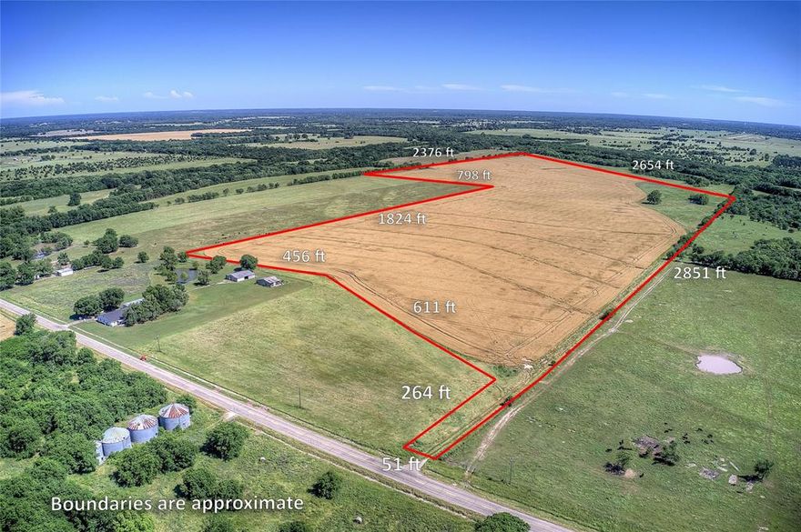 !!! PRICE IMPROVEMENT !!! Highly productive 109+ acres is being offered for sale with long history of high yield production.  Current wheat crop is evidence of the top notch results for this farm.  The property is not currently fenced, though corner posts have been installed around the perimeter in preparation for fencing.  This place could be converted to cattle or hay production for additional agricultural uses.  Current tenant is long term and is interested in continuing lease.  Owner is looking for current survey, but legal description is in Transaction Documents.