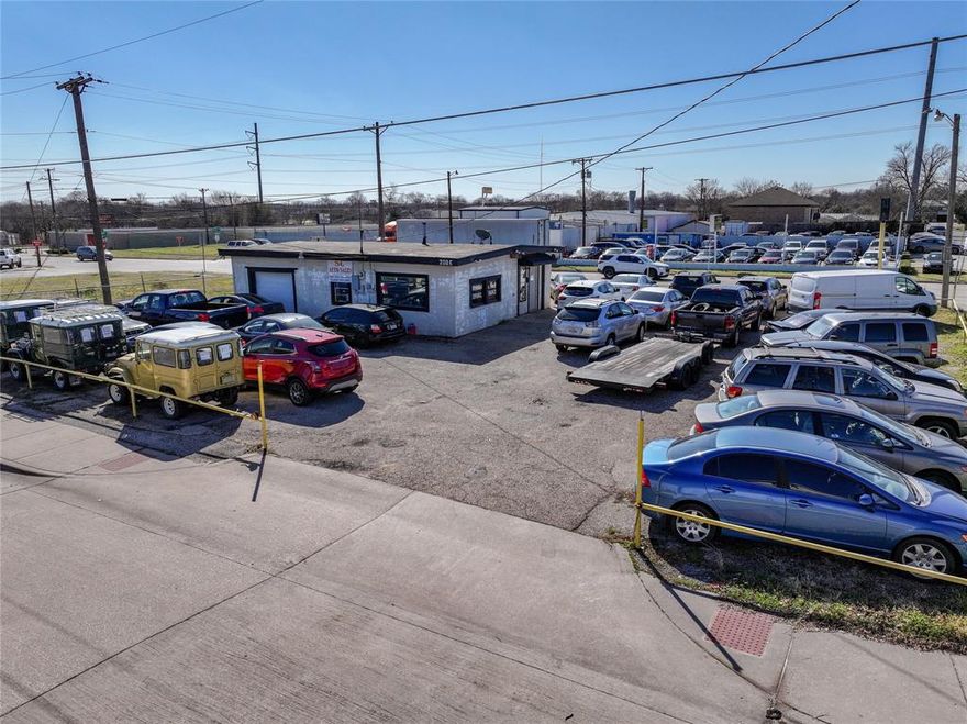 Sale includes 2 (TWO) parcels each .20 acres (.40 acres total) as well as a 1,212-square-foot office space. The office could be used for various purposes, potentially providing a comfortable environment for any businesses however the current owners are operating a car dealership. The location is situated in a high-traffic commercial area of Garland, offering accessibility and visibility for both clients and staff.

***Owner(s) are willing to sell one parcel or the other as well***