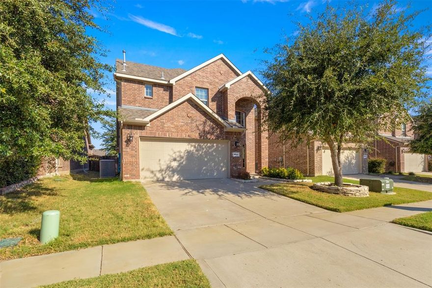 Welcome to this beautifully maintained 2016-built home in the highly sought-after Fossil Creek at Westridge (Phase 3) neighborhood of McKinney. With 3 bedrooms, 3 baths, and approx. 2,223 sq ft, this residence delivers an ideal combination of modern comfort and classic design.

Step inside to a open floor plan featuring a spacious living area with a cozy fireplace and ceiling fan, seamlessly flowing into the eat-in kitchen that boasts granite counters, a pantry, gas cooktop & oven. This home also showcases several thoughtful upgrades including a spacious kitchen island with six white leather chairs, a custom-built second eating island, glass-front cabinet, under-cabinet lighting, and a beautifully designed fireplace accent wall. Additional enhancements include a chandelier in the foyer, pendant lighting upstairs, & a modern vanity added to the half bath.

The primary suite is located on the main level for convenience and privacy, with two additional bedrooms upstairs along with a generous game room— perfect for a media space, playroom, or home office.

Outside, the home sits on a 4,530 sqft lot with a fenced backyard (wood fence) and a covered patio — ideal for relaxing evenings or entertaining friends & family. The two-car attached garage plus additional on-street and driveway parking spaces.

Located in the coveted Prosper ISD school zone (Jack & June Furr Elementary – Bill Hays Middle – Rock Hill High). With an annual HOA of approximately $415 and community amenities including a pool, sidewalks, and clubhouse, this community continues to grow in demand.

For added value, the home is just 14 minutes from the new Universal Kids Resort coming to Frisco in 2026, offering exciting entertainment access and future area appreciation.

Whether you’re a first-time home-buyer, relocating family, or someone seeking a smart investment, this home offers exceptional value with a blend of quality, comfort, and location. Don’t wait — schedule your showing today.