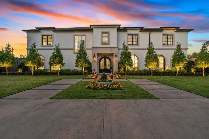 Step inside this stunning custom-built home completely renovated with exquisite attention to detail. Thoughtful design creates a luxurious and comfortable living experience. The home features two living areas that are open and spacious, with plenty of natural light pouring in from large windows, creating a warm and inviting atmosphere. The gourmet kitchen boasts top-of-the-line appliances, with ample seating for gatherings. The home sits on almost half an acre, with an outdoor living space and yard made for entertaining, featuring a sport-pickleball court, and pool surrounded by synthetic turf which lends itself to hours of play in the backyard.  Bonus rooms include a game room with a golf simulator and a media-gaming room and a large gym.  The home is elevator ready, so no need to worry about stairs. With a 3-car garage, you'll have ample space for all your vehicles. This home offers a perfect combination of luxury, comfort, and style.