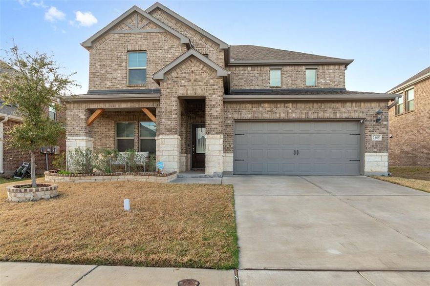 Close to the highly sought after Carter Elementary in Northwest ISD. This beautiful approximately 3,101 square foot home offers four bedrooms and three and a half bathrooms, offering ample living space and thoughtful design. The primary bedroom features a calming en-suite bathroom with dual vanity sinks and overly spacious walk in closet.  The large office provides a designated workspace, and the home's open floor plan creates a welcoming and connected living area. The open-concept layout creates a seamless flow between the living room, dining area, and kitchen. The kitchen is equipped with stainless steel appliances and ample counter space. An oversized pantry provides abundant storage. Sliding glass doors in the living room provide easy access to the backyard. The kitchen features a large eat-in bar, seamlessly integrating with the dining and living areas. Throughout the home, there is an abundance of storage in every room, ensuring an organized and efficient living experience. The attached garage offers additional storage space. The secondary bedrooms are located upstairs and all are above-average in size, allowing for flexible use of the spaces. There also a large great  room upstairs. Additionally there is are two more full bathrooms.  The extra-large backyard offers room for outdoor enjoyment. The home is situated on a lot of approximately 0.5 acres, providing ample outdoor living space to possibly have an inground pool. This property presents an opportunity to create a comfortable living environment, without having to wait for new construction. You can move in right away to this three year old like new home!