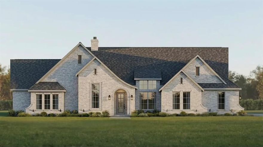 Welcome to 2008 Beauty Berry- a masterfully designed 4-bedroom, 3.5 bath custom home offering 3,220 sq ft of
luxurious living space on over 1 acre cul-de-sac lot in sought-after Joshua ISD! This one story gem features an open
floor plan with soaring vaulted ceilings reaching 18 feet, elegant architectural details including painted beams and
custom archways, and premium finishes throughout. Entertaining is effortless with a gourmet kitchen showcasing a 36
inch propane cooktop, double oven and microwave combo, apron sink, and spacious island seating. The expansive
living room features a stunning fireplace with raised hearth. Retreat to your primary suite with vaulted ceilings, spain inspired bath with frameless walk-in shower, vessel tub, and generous walk-in closet. Additional highlights include a dedicated study, game room, three-car garage, covered porches, and foam insulation for energy efficiency. Located in the desirable gated community of Highland Oaks-your dream home awaits! Completion Scheduled for August!