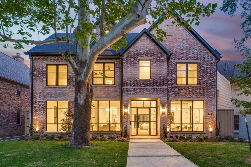 Come home to this amazing 2025 New Construction by well-known builder J Gregory Homes.  A tree-shaded yard welcomes you to a light-filled entry foyer, leading to your dining room, private home office, and main living area.  Your family room with fireplace & wet bar opens to the kitchen and overlooks the back yard & covered rear patio with built-in grill and fireplace, ideal for entertaining. Enjoy preparing meals in your white marble kitchen, with Wolf range, SubZero refrigerator, two dishwashers, island breakfast bar, prep kitchen with pantry, and a family dining area. A guest bedroom suite completes the first level.  Located in Boone Elementary within the Highland Park ISD, the home offers 5 (or 6) bedrooms with ensuite baths.  Access your second level via the front or rear staircases.  Retreat to your primary bedroom suite, with luxurious bath, dual vanities, freestanding tub, separate shower, and his & her closets with built-in drawers. Gather with family & friends in the spacious game room with wet bar.  Four additional bedroom suites and a laundry complete the second level.  The third level features an expansive living area and could serve as a 6th bedroom suite with Living area & full bath.  Enjoy the convenient walkable location, near Boone Elementary, NorthPark Mall, Tom Thumb, and other shopping & dining destinations.  Look forward to being the first owner of a beautiful energy efficient home with all new amenities & an outstanding value!