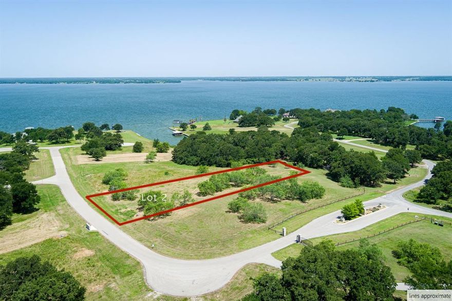 This is a great opportunity to build your own beautiful lake home. Admiral Shores is a private gated community on Richard Chambers Reservoir. Peaceful and quiet this sloping lot is the perfect site to build your dream home with views of the lake. Only an hour from Dallas and your can be in your own retreat! Lots of possibilities with LOT 1 NEXT DOOR also for sale. With its vast open waters and protected coves, Richland Chambers is well knowing for its excellent fishing and various water activities such as sailing, water skiing, kayaking, and leisurely cruising. The lake's size and relatively low boat traffic make it a haven for water enthusiasts seeking both adventure and tranquility