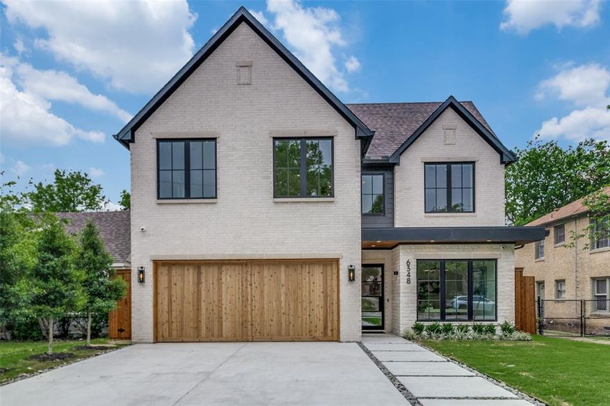 Introducing a stunning new build in the heart of Lakewood Heights, walking distance to Lakewood Country Club and shopping. Quality driven and upgraded construction components abound. From the fully bricked and stone craftsmanship surrounding the exterior to the thoughtfully designed floor plan to the museum finish walls and the carefully curated light fixtures, 6348 Goliad is built like a custom home tailor made for your family. The kitchen boasts rift sawn white oak cabinetry, an expansive waterfall island, and an extended layout providing ample space for preparation and storage. Upstairs, indulge in the primary suite featuring an adjacent workout room, a lavish marble bathroom, and an envy-inducing closet that can be further customized by the future owner. Ask the agent for a full list of upgrades.