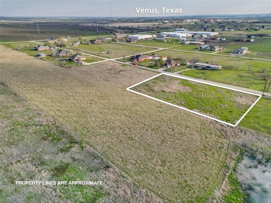 Great opportunity to build your dream home on a spacious 0.88-acre lot in Venus South Addition. This cleared RESIDENTIAL LOT is ready for your vision with city water and sewer available, paved street frontage, and NO HOA! Enjoy the small-town feel of Venus with quick access to Alvarado and Midlothian, plus an easy commute to both Dallas and Fort Worth. Bring your own builder and take advantage of this growing community with room to spread out. Lot is cleared and build-ready. Zoned residential, inside city limits.