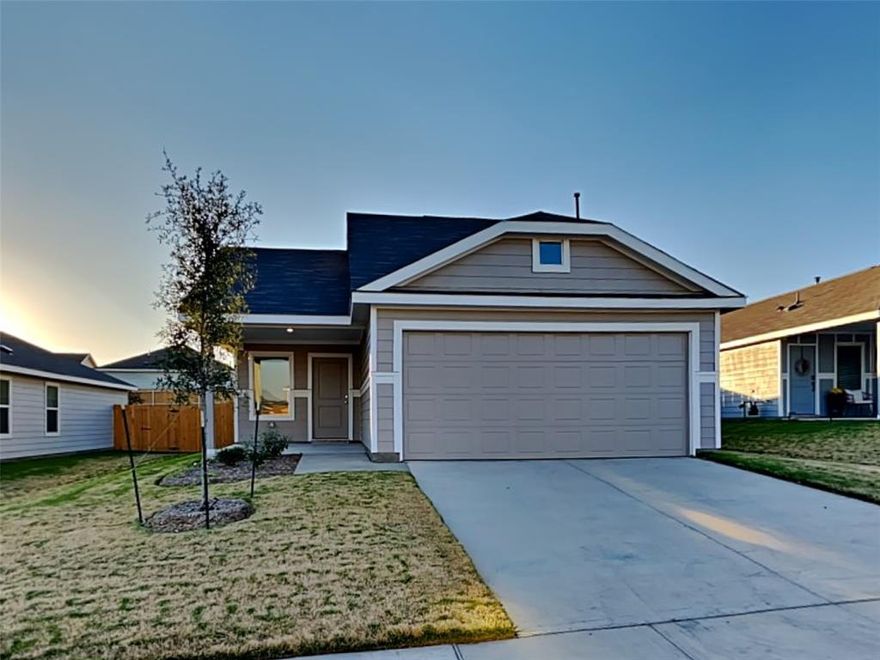 This quaint single-story residence features a straightforward design ideal for expanding families. The three bedrooms are thoughtfully arranged side by side, culminating with the master suite situated at the rear of the home for added privacy. The communal living space is inviting and open, creating an integrated area that combines a family room, dining space, and kitchen, perfect for relaxation and family gatherings. 

This property is eligible for deposit alternative coverage in lieu of a security deposit. For information and enrollment, please contact our leasing team and enjoy a deposit-free renting experience.

Resident Benefit Package: $42.00-month. Includes HVAC air filter delivery, Tenant Liability Insurance, Credit Reporting, Tenant Rewards Program, and much more! 
This property is eligible for deposit alternative coverage in lieu of a security deposit. For information and enrollment, please contact our leasing team and enjoy a deposit-free renting experience.