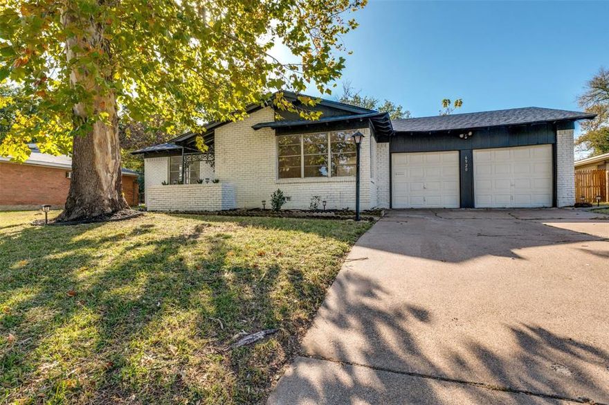 Welcome to this fully renovated, move-in ready 3-bedroom, 2-bathroom home in a sought-after Fort Worth neighborhood. From the moment you arrive, you’ll notice the care and quality that went into every upgrade. A brand-new HVAC system and a Dinasty 40-year impact-resistant roof give you peace of mind from the start, along with completed foundation work that comes with a warranty. Inside, the open layout features a spacious living and dining area, perfect for everyday living or entertaining guests. The kitchen stands out with a stylish island, new quartz countertops, soft-close solid wood shaker cabinets, and brand-new stainless-steel appliances ready for your favorite recipes. Both bathrooms have been beautifully updated with new tile, vanities, and fixtures, while luxury vinyl flooring and fresh paint flow throughout the home, creating a clean, modern look. Each room is finished with new lighting and ceiling fans for comfort and style. Step outside to a large backyard that offers room to relax, play, or garden. You'll also appreciate the generous laundry room. Conveniently located with easy access to major highways, this home blends comfort, style, and location all in one. Don’t miss your chance to see it.