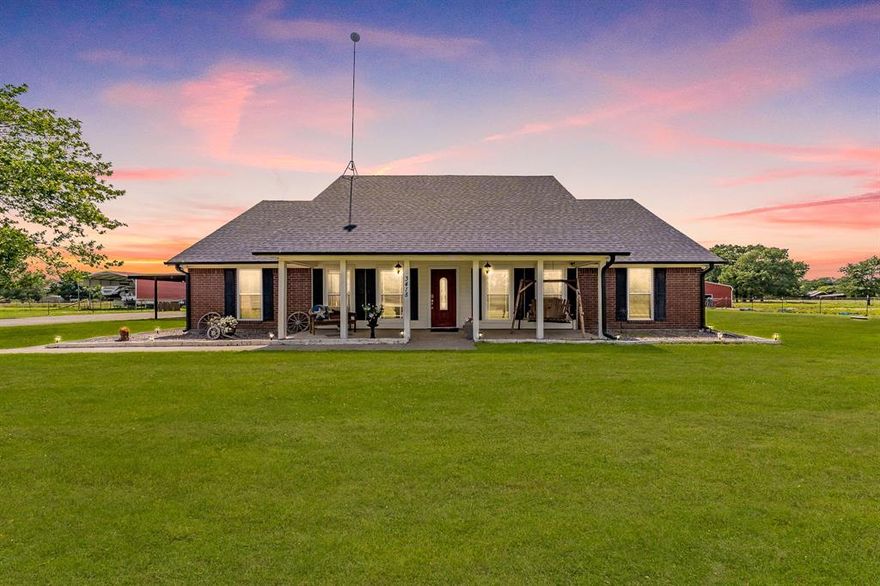 Welcome home to this exceptional AG-exempt estate which encompasses more than 5 acres, providing optimal accommodations for equestrian and other livestock activities. This outstanding residence boasts numerous recent updates and amenities including luxury vinyl plank flooring, fresh paint, and a full-height stone fireplace with gas insert and cedar mantle. The home also features two generous sized master suites, each with an ensuite bathroom; the main primary bedroom has direct exterior access, a bath that offers a custom-built 10 x 10 shower with 3 shower heads, a jacuzzi tub, and an enormous walk-in closet with built-ins. Each of the other bedrooms feature walk-in closets and spacious layouts. The kitchen is equipped with stainless steel appliances, granite countertops, an island, and an adjacent laundry room with extra space for storage and a secondary refrigerator. Other recent improvements include a new Class 4 roof, rain gutters, windows, insulation, and a new 5-ton HVAC system offering you efficiency and comfort. Exterior amenities include a stunning Pebble Tec saltwater pool with a waterfall, a recent pool patio extension, an oversized carport accommodating 4 vehicles, as well as a separate 30 x 60 RV or boat carport with 50-amp power and lighting, a 25 x 25 insulated workshop including electricity and a roll-up door. The private entry is secured by a beautiful custom electric gate. The entire property is fenced and cross-fenced, featuring two sandy loam pastures and a 30 x 30 converted five-stall horse stable-barn with tack-feed room and equipped with electricity for lighting and fans. There is also a covered, fenced dog kennel. The property offers attractive landscaping, towering mature trees and it is conveniently located near L3, shopping, restaurants, and it sits on a private, tree-lined road with over 800 ft of road frontage. It truly is the perfect blend of convenience, comfort and peaceful rural living. Come discover all this property has to offer!