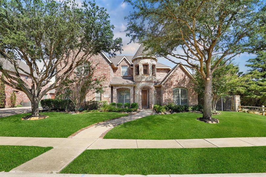 Amazing home on a large corner lot in Rolling Ridge Estates with highly rated Plano ISD! Spacious floorplan is open concept & features soaring high ceilings, lots of windows & multiple living areas. At the heart of the home is a beautiful open concept kitchen with a huge island, breakfast bar, a separate breakfast area & ample cabinet & counter space! Kitchen is open to the gorgeous living rm with its cozy stacked stone fireplace. Work from home with ease in the office with a built-in desk & shelves. Relax in the sitting area next to the bay windows in the massive primary suite which has a spa-like bath which boasts a jetted tub, a walk-in shower, & a walk-in closet. Plenty of room for entertainment with an upstairs game rm plus a media rm (which will include the screen & projector). Other features include surround sound wired in the living rm & patio. Perfect timing to add a pool to the huge backyard - it will be ready for next summer! Nearby Liberty Park with lake & walking paths.