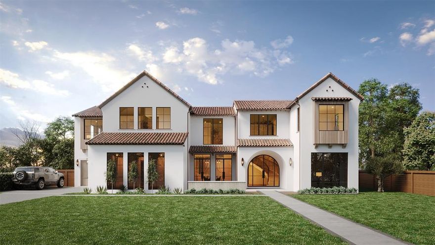 Paint and Cabinets are in process. The projected completion timeline is December 2025- January 2026. Stunning Santa Barbara Modern Luxury in Preston Hollow. Experience the pinnacle of craftsmanship and design in this exceptional masterpiece, featuring all-steel framing for unparalleled strength and longevity. Set on a sprawling 0.42-acre lot, this 7,425 sq. ft. residence seamlessly blends elegance and functionality. Step inside to a grand floating staircase, setting the tone for the refined interiors. The open-concept living spaces are filled with natural light, with breathtaking views of the resort-style backyard from the primary suite and downstairs game room-flex space. The chef’s kitchen is complemented by an oversized prep kitchen in the pantry, perfect for entertaining. Indulge in luxury within the climate-controlled wine cellar, beautifully integrated into the formal dining room. The primary suite offers a serene retreat with a fireplace, spa-like bath, and dual custom closets. Designed for year-round enjoyment, the expansive outdoor living area features a double-sided fireplace, creating a seamless indoor-outdoor experience. Additional highlights include five ensuite bedrooms, five full and three half baths, and a three-car garage. Located in the prestigious Preston Hollow neighborhood, this home is a rare opportunity to own a true architectural gem. Also included is a luxurious POOL created to mirror the sophistication of the home’s architecture.