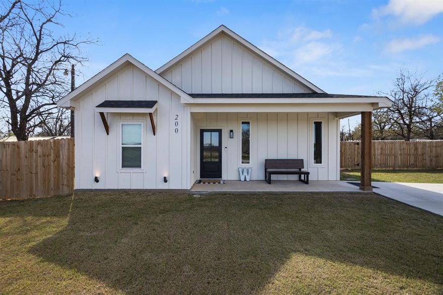 Welcome home to this stunning 2025-built residence that truly shows better than new and is completely move-in ready! This beautifully designed three-bedroom, two-bath home offers a bright and airy open-concept floor plan highlighted by soaring vaulted ceilings and an abundance of natural light. The home features an upgrades smart home thermostat, WIFI compatible microwave, dishwasher, and oven. The heart of the home is the thoughtfully designed kitchen, featuring sleek quartz countertops, a pot filler for added convenience, ample cabinetry, and a spacious side pantry for extra storage. Custom finishes and decorative lighting throughout elevate the overall feel, while durable luxury vinyl plank (LVP) flooring runs seamlessly through the entire home for both style and easy maintenance. Solar window shades have been thoughtfully added, enhancing energy efficiency and comfort while still allowing natural light to shine through. Step outside to enjoy a fully fenced backyard offering privacy and plenty of space to relax, entertain, or create your own outdoor oasis—all situated on a generously sized lot. This home combines modern design, functionality, and comfort—ready for you to move in and make it your own!