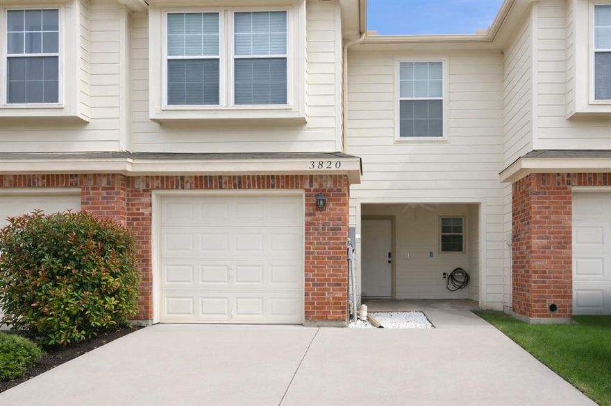 Discover this beautifully refreshed 3-bedroom, 2.5-bath home offering three levels of flexible living and thoughtful updates throughout. Enjoy peace of mind with BRAND NEW CARPET, FRESH INTERIOR PAINT, NEW LANDSCAPING AND NEW ROOF INSTALLED IN APRIL. The home faces open green space for a welcoming approach and sits just minutes from DFW Airport—ideal for commuters and travelers.
The main level features an inviting open-concept layout where the kitchen flows into the living area, creating an easy space for everyday living and entertaining. A convenient half bath is located on the first floor. All bedrooms are on the second level along with an additional living space, giving everyone room to spread out.
The third floor offers a dedicated media room—perfect for movie nights, gaming, or a quiet retreat. Outdoor living includes a covered patio on the main level and an upstairs deck directly off the primary bedroom, ideal for morning coffee or unwinding in the evenings.
Fridge included for an effortless move-in.
Fresh updates, a smart layout, and unbeatable convenience make this home a standout.