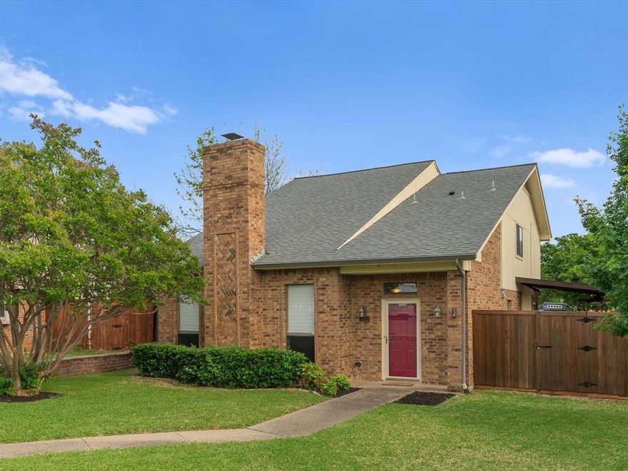 Tucked away in a quiet cul-de-sac, this home offers a perfect blend of comfort, functionality, and access to outstanding amenities. Inside, you’ll find laminate wood flooring, new carpet, and tile throughout. Custom window treatments provide flexible control of natural light, creating a warm and inviting atmosphere in every room. At the center of the home is a chef-inspired kitchen featuring a new dishwasher and stainless steel range, making meal preparation both easy and enjoyable. The newly remodeled staircase adds a refined architectural element as it leads to the second floor. All bedrooms are generously sized, with the primary suite serving as a peaceful retreat. Step outside to a beautifully updated backyard, complete with a new wood deck and misting system—perfect for staying cool during warm summer days. The lush yard features mature fruit trees and offers plenty of opportunities for gardening enthusiasts. Additional upgrades include a freshly painted exterior, new trim, HVAC system, electrical panel, water heater, retaining wall, and a wireless sprinkler system. Conveniently located near Rosemeade Rainforest Aquatic Complex and within walking distance to Rosemeade Elementary School, this home combines comfort, style, and an ideal location.