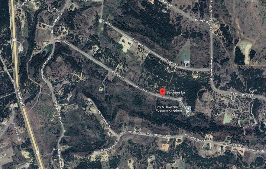 Over 4 acre lot in Hills Above Possum Kingdom available for you to make your own. Discover the perfect canvas for your dream home on this expansive 4.29-acre lot located in the prestigious gated community at Possum Kingdom Lake. Enjoy panoramic views of the lake and the rolling Texas landscape, all within a secure and private neighborhood. Whether you're planning a weekend retreat or a forever home, this spacious homesite offers the tranquility of nature with the amenities of an upscale community. Experience the best of lake living with plenty of room to build, explore, and relax.