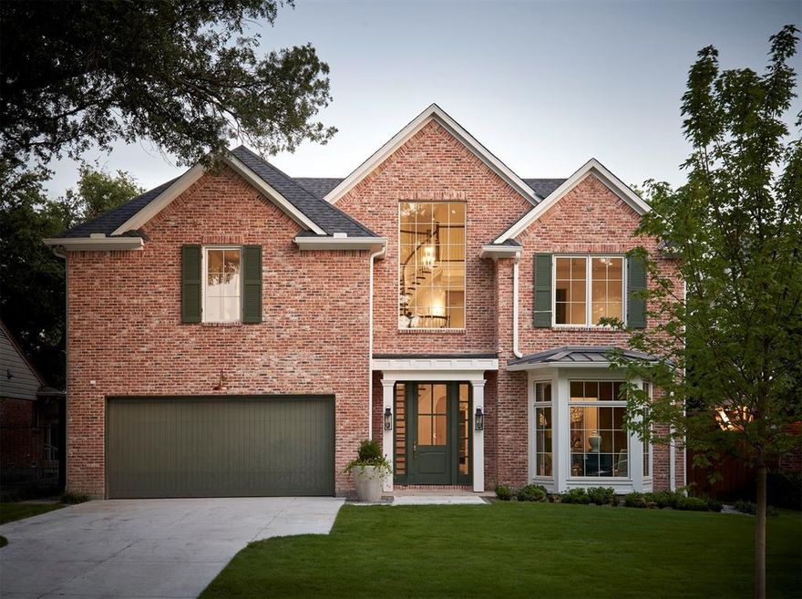 Nestled in the heart of Greenway Crest, this exceptional new construction by Jim Scott & Sons and designed by renowned architect William S. Briggs is the epitome of modern elegance and traditional charm. Meticulously crafted with an eye for detail, this custom-built home blends sophisticated finishes with an authentic, established feel, perfectly complementing the character of the neighborhood.  The expansive floor plan spans 5 bedrooms, 5 full bathrooms, and 2 half-baths, offering an ideal layout for both family living and entertaining. Upon entering, guests are welcomed by a striking 3-story floating spiral staircase, setting the tone for the home’s stunning design. A breathtaking formal dining room with paneled walls and a bay window provides the perfect backdrop for dinner parties or intimate gatherings.  The chef’s kitchen is a true standout, featuring custom inset cabinetry and top-of-the-line Thermador appliances, making it a dream for culinary enthusiasts. A separate den, which overlooks the lush backyard, offers a cozy yet refined space for relaxation. The thoughtful design includes a second staircase for convenience, plus a game room on the second floor and a flexible third-floor space that would be an incredible gym and movie room.  Designed for ultimate comfort and functionality, this home includes a remarkable outdoor living area with outdoor kitchen and fireplace, ideal for enjoying all seasons. The spacious backyard provides ample room for relaxation and recreation, completing this exceptional residence.  Located just steps from the vibrant shops and restaurants of Inwood Village, this home offers the best of both worlds: a peaceful, walkable neighborhood setting and easy access to city conveniences.  Don’t miss your chance to own a piece of Greenway Crest’s finest real estate.