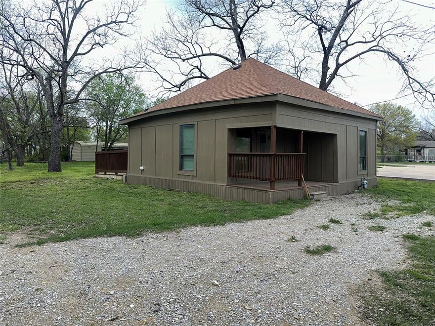 This beautifully updated 2-bedroom, 1-bathroom home was completely renovated down to the studs just three years ago, offering modern finishes and a fresh, move-in-ready feel. The open-concept kitchen and living area create a spacious and inviting atmosphere, with included appliances such as a refrigerator and stove. Everything in the home is fully electric for efficiency and convenience. Enjoy outdoor living with both a front and back patio, perfect for relaxing or entertaining. Situated on an oversized lot, this property offers plenty of space and even includes a designated area for a washer and dryer setup.While the home is in great condition, it could benefit from minor cosmetic touch-ups, giving you the opportunity to add your own personal touch.Located just minutes from downtown Bonham, this home is an excellent rental opportunity with a great location and modern updates. Don’t miss out!