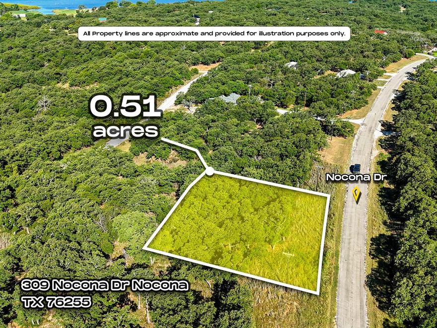Come enjoy the peace and natural beauty of Nocona Hills! This .51-acre lot offers a wonderful opportunity to build your dream getaway or forever home inside a gated, lake-oriented community. Surrounded by trees and just minutes from Lake Nocona, residents enjoy the tranquil setting, community amenities, and abundant wildlife that make this area so special.