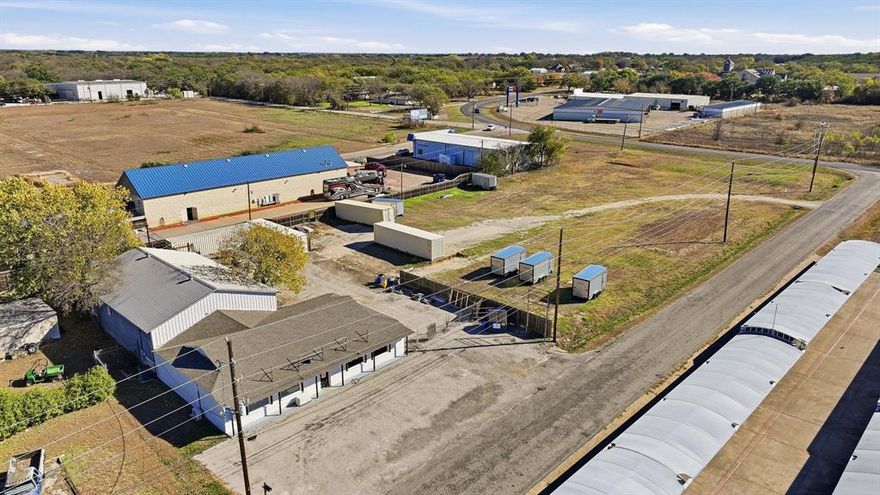 Fantastic Commercial Opportunity in Granbury- Centrally located just east of town with easy access from HWY 377. The property consist of 4,800 total SF: a 2,400 SF main building plus an attached 2,400 SF shop on a large- 0.43 acre lot. Recent upgrades include remodled restroom, kitchen, conference room and office. Ideal for contractor shop, light industrial use, office space, retail showroom + warehouse, office + warehouse, or mixed commerical use. City water and sewer available; good street access and parking on asphalt with zoning for commercial warehouse. Additional 1.4 acres available next door separate listing as well see MLS# 21128127
Buyer & buyers agent to verify accuracy of all information including room & lot sizes, schools, taxes, amenities, etc. Neither Seller nor Listing Agent make any warranties or representations as to accuracy.