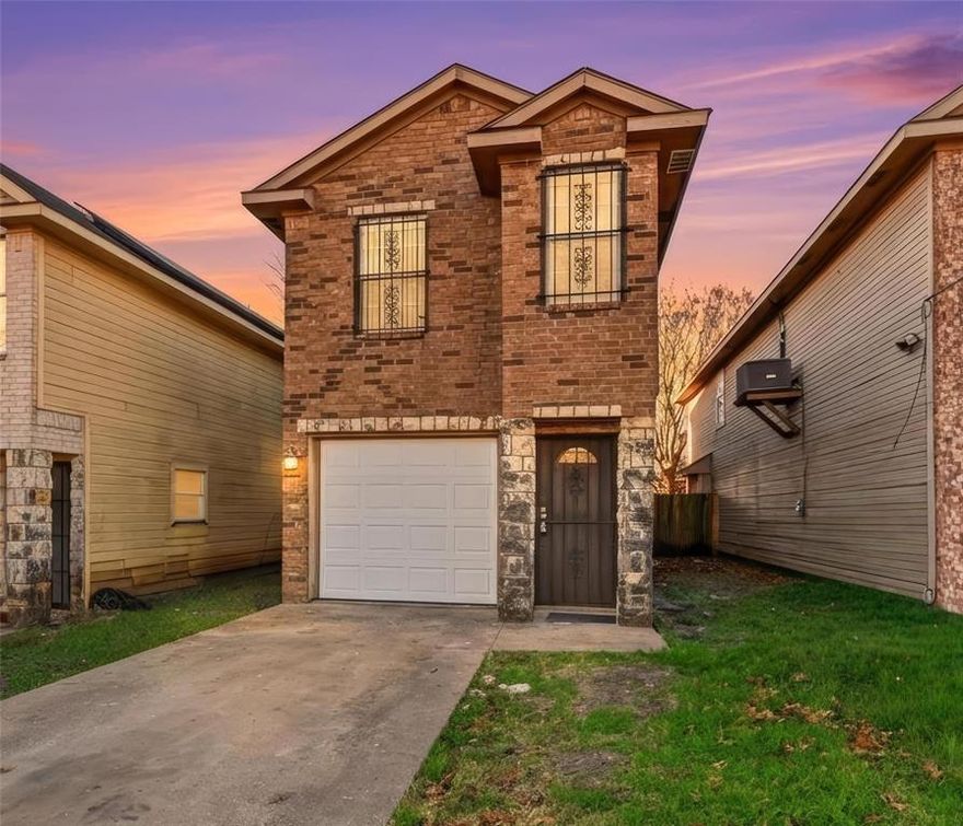 Completely remodeled and move-in ready, this home features luxury vinyl plank flooring throughout and a functional layout with all bedrooms located upstairs. A half bath downstairs adds convenience, while the full bath upstairs serves the bedroom level. The kitchen is well-appointed with granite countertops, abundant cabinet storage, and efficient use of space. Large closets throughout the home provide excellent additional storage options. Outside, enjoy a nicely sized backyard with room for a garden, storage building, or play space for kids and pets. The open patio offers flexibility for entertaining, outdoor grilling, or relaxing. Conveniently located just off I-20, between I-35 and I-45, this home offers an easy commute to all areas of DFW.