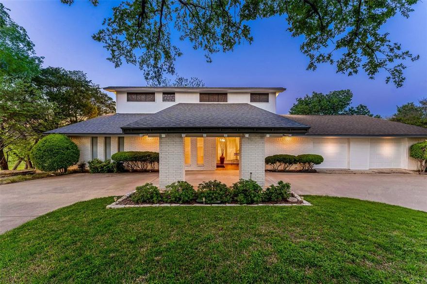 This rare jewel is nestled in a lovely cul de sac on the 17th green of Pecan Plantation Golf Course. The stunning views are peaceful and inviting. In back are a beautiful balcony and deck. An open plan makes for easy entertaining while your guests are taken in by the view. The master suite is on the 1st floor. Family and guests enjoy 2 bedrooms and a separate living room on 2nd floor. Large laundry room has a shower. 2 car garage with abundant storage area and golf cart garage. A short drive to the Club and all Pecan's amenities including Grocery, Doctor, Pharmacy, Bank, to name a few.