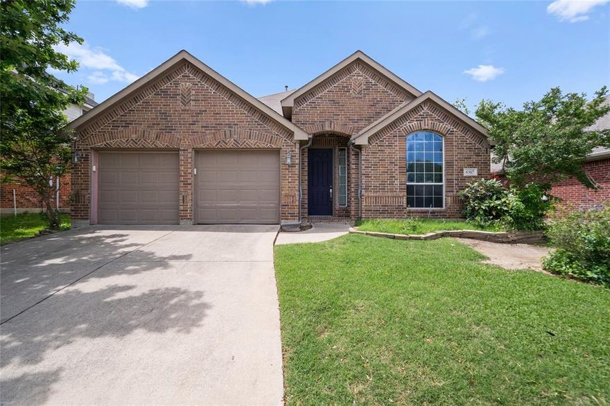 Well-maintained single-story home featuring an airy open layout with soaring ceilings and a cozy fireplace as the focal point, plus major updates including a 2018 roof, 2017 water heater, and a brand-new HVAC system in 2023. The kitchen offers generous counter space and a convenient island, perfect for meal prep and gathering, while the spacious primary bedroom provides a comfortable retreat. A fenced backyard completes the home, ideal for relaxing or entertaining, with discounted rate options and no lender fee future refinancing available for qualified buyers. Discounted rate options and no lender fee future refinancing may be available for qualified buyers of this home.  Assumable loan available for qualified buyer.