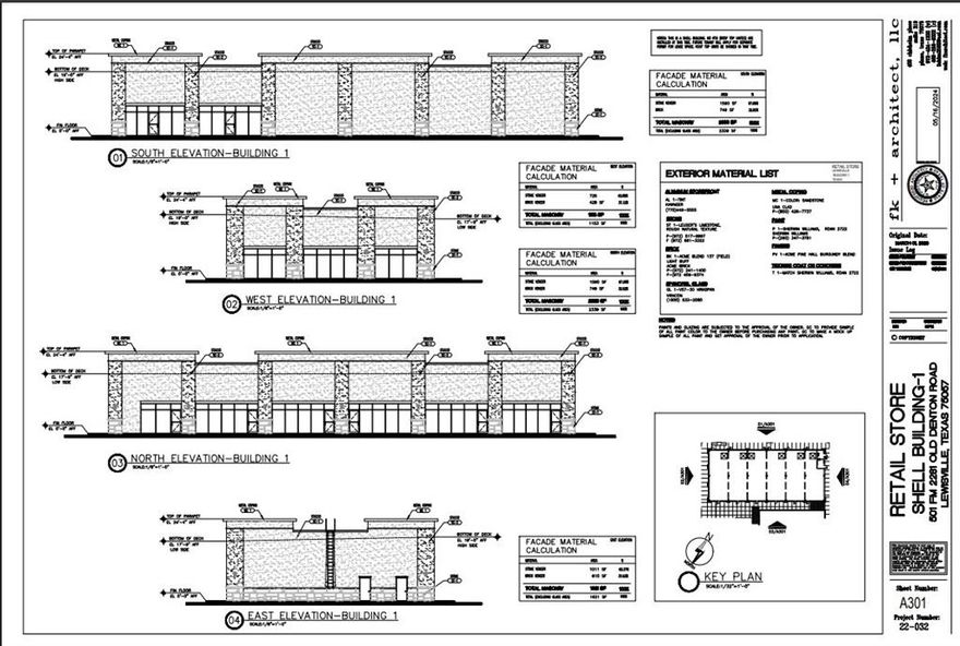 Prime retail shell space offering approximately 8,487 sq. ft. with full utility infrastructure, including electricity, water, sewer & drainage. Approximate completion Dec 2025 - Jan 2026. (Building 1 on Site Map). This highly visible retail center is located at the corner of Parker and Old Denton Road.  The end cap is ideal for a restaurant, café or other food service cancept and will include grease trap. The center will accommodate a wide range of retail uses. Situated at a busy intersection surrounded by established neighborhoods and retail corridors, the site benefits from strong traffic counts and excellent exposure. Lewisville’s growing population creates a solid customer base for future tenants. This is a rare opportunity to secure a flexible, build-ready space in one of North Dallas’ most dynamic submarkets.