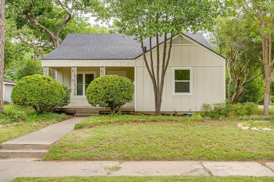 Step into timeless charm with all the modern upgrades in this stunning 1940s home that has been completely rebuilt and brought back to life! From the moment you walk in, you’ll love the open-concept layout, oversized living area with mock fireplace, and designer touches throughout. The show-stopping kitchen features custom cabinetry, stainless steel appliances, tile backsplash, leathered granite countertops, and a large island perfect for entertaining family and friends. The spacious primary suite feels like a luxury retreat with an enormous 16x7 walk-in closet and spa-style bathroom complete with dual granite vanities and a beautiful walk-in tile shower. Both bathrooms have been fully updated with custom tile work and modern finishes. Additional features include a separate utility room with hanging rack, large mudroom that could double as a home office, updated lighting and fixtures throughout, and generously sized secondary bedrooms. Major upgrades include new roof, new HVAC, and completely updated electrical throughout for peace of mind. Outside you’ll find a newly fenced backyard backing to a peaceful greenbelt plus a detached garage with workshop space. Located in the highly desirable Riverside area close to shopping, dining, entertainment, and downtown conveniences. This one has the character everyone wants with the updates everyone needs — and it is priced to move fast!