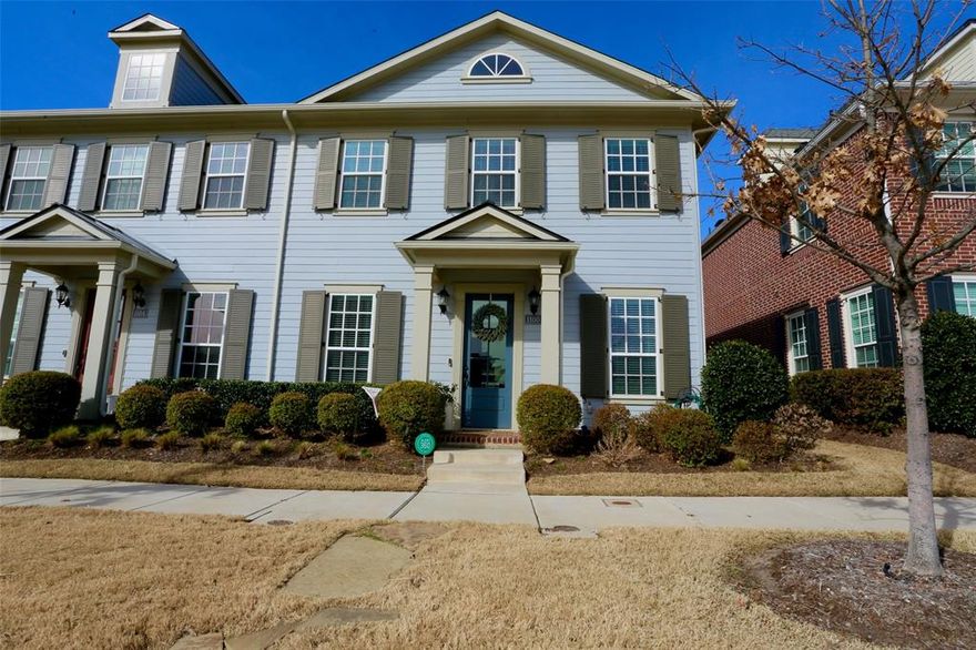 Outstanding, upgraded CB Jeni Lancaster townhome, 3BR, 2 & half bath, 2 car garage. Natural light, beautifully appointed. Quiet street, end unit features 2 living, 2 dining areas, kitchen with walk-in 5 shelve pantry, sophisticated powder bath with pedestal sink, and abundant storage and closet spaces down. Create office, playroom, or living spaces to meet your needs on easy care hardwood throughout dry areas. Timeless classic subway tile accent spacious baths with luxurious hexagon marble tile,  expansive granite 10x5 island anchors kitchen cabinets, 70-30 under counter stainless sink and Whirlpool 5 burner gas cooktop, electric oven and dishwasher, and deep walk-in 5 shelf pantry. Nook accommodates full size table. Nook, Family Room & Primary bedroom feature modern shiplap wall.  Bonus 7X6 room at backyard is perfect for mudroom, storage, or second pantry. The 13x10 patio features gas nipple, lit pergola, turf yard, 2-car garage alley access. Gorgeous Magnolia area is perfect for fire pit relaxation area. Entry doors have light filtering cordless Roman shades and 2-inch blinds throughout. Upstairs are large Primary ensuite, 2 secondary bedrooms, full bath and convenient hall closet with room for full size washer and dryer and drawer pedestals; shelves, drip dry area. Modern Primary ensuite bath with separate vanities, spacious frameless shower with seat, obscured window and shampoo niche, and with lovely picture frame mirror.  Primary walk-in closet features shoe shelves and upper seasonal racks. Full baths upgraded handheld multi-spray shower head and under counter porcelain sinks. Laundry closet shelves, drip dry, space for full size pedestal washer, dryer. Townhome HOA covers landscape repair & maintenance, irrigation, most exterior repairs and maintenance, structure insurance and management. Smart thermostats. Radiant Barrier. Exemplary Elementary onsite. Information deemed reliable but not guaranteed; buyers and agent responsible to verify all information.