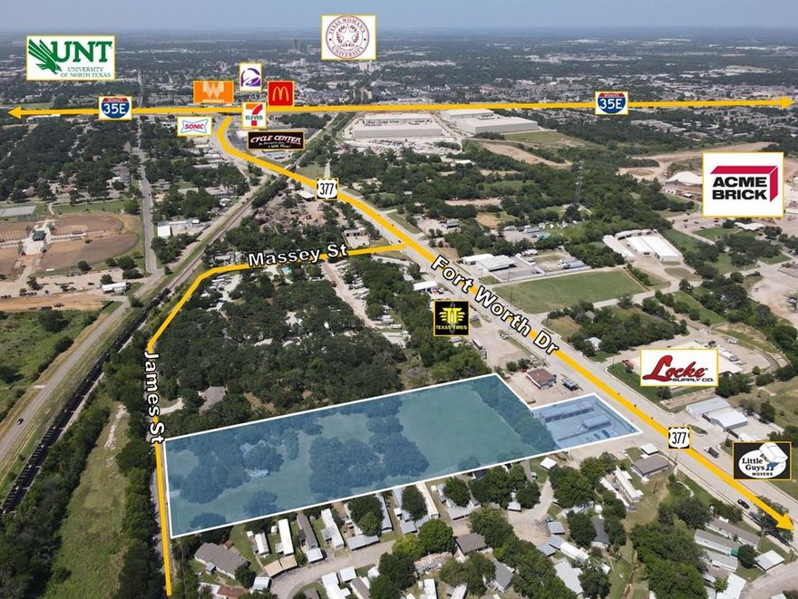 Prime 4-acre redevelopment opportunity along highly traveled Fort Worth Drive (Hwy 377) in Denton, Texas. This unique offering includes 3 contiguous parcels featuring a self-service car wash with highway frontage, an income-producing residential property, and nearly 3.5 acres of unimproved land with future development potential. Located in a rapidly growing corridor with flexible GO zoning, the property offers exceptional visibility and access for a variety of commercial or mixed-use applications.