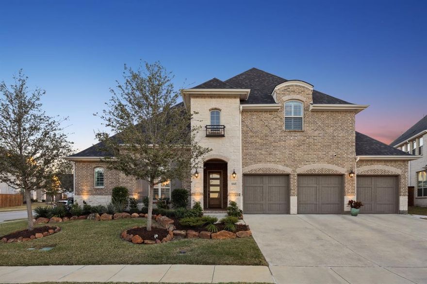 Welcome to your dream home at 8365 Western in the stunning Tribute Lakeside Golf and Resort Community! This contemporary home offers an impressive 3,910 square feet of living space on a massive 60 foot corner lot, designed for both comfort and style. Step inside to discover a spacious layout featuring four generously sized bedrooms and four and a half luxurious bathrooms, perfect for accommodating family and guests. The open-concept living area is ideal for entertaining, with plenty of natural light streaming through collapsable back patio doors, creating a warm and inviting atmosphere. The sleek, contemporary kitchen is a chef's delight, equipped with top-of-the-line appliances and ample counter space for culinary adventures. Retreat to the primary suite, a true sanctuary with a spa-like en-suite bathroom where you can unwind after a long day. Each additional bedroom offers its own unique charm and plenty of space for relaxation. Outside, enjoy the beautifully landscaped yard, perfect for weekend barbecues or simply soaking up the Texas sun. One of the only homes in The Tribute with a four car garage with many opportunities for use of the space. Don't forget the long list of community amenities with golf, pools, water sports, and community centers for lifestyle living at its best.