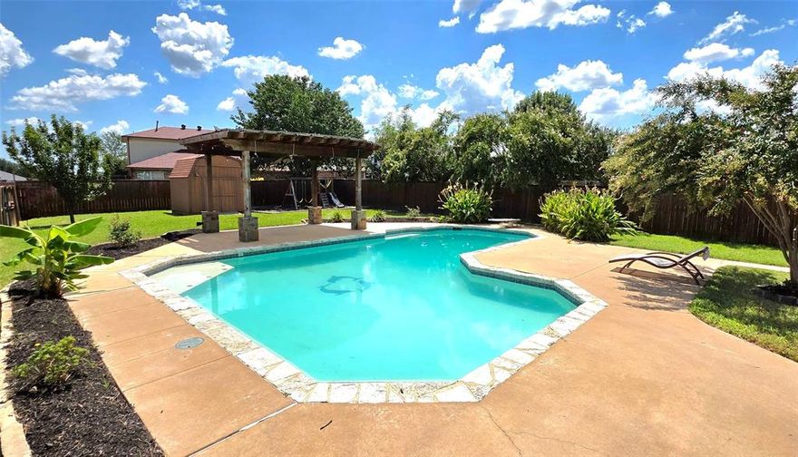 Welcome to 1120 Hampton Drive, where the BACKYARD truly steals the show. Sitting on a sprawling 0.33-acre lot—one of the LARGEST in Windmill Farms—this home boasts a resort-style DIVING POOL, recently acid washed and upgraded with new VGB-compliant drain covers and new filters. A covered PERGOLA sets the stage for outdoor dining and relaxation, while the OVERSIZED yard offers endless opportunities for entertaining, play, or gardening.

Inside, discover 2,544 square feet of FLEXIBLE living space designed for both comfort and function. The UPDATED kitchen features KraftMaid cabinetry with soft-close drawers and pull-out storage, GRANITE countertops, a glass tile backsplash, and STAINLESS steel appliances. The bright living room overlooks the POOL and includes large windows and a cozy GAS fireplace. A main-level flex room provides options for a home OFFICE, WORKOUT area, or even a 4th BEDROOM.

Upstairs, the EXTRA_LARGE primary suite also overlooks the POOL and offers an ensuite with a JETTED soaking tub, separate shower, DUAL vanities, and a spacious walk-in closet with NATURAL LIGHT. Two additional bedrooms, a full bath, LAUNDRY room, and a GENEROUS game room complete the second floor.

The GARAGE is equally impressive, outfitted with a wall of built-in CABINETS, a WORKBENCH, corrugated METAL walls, and tiled flooring—making it the perfect MAN CAVE or workshop.

Located in a family-friendly neighborhood, the home is just a short WALK to Blackburn Elementary and Brown Middle School, and minutes from PARKS, shopping, and dining.


Nearby shopping & dining includes Walmart, Kroger, Lowe’s, Chick-fil-A, Whataburger, Panda Express, Pizza Hut, Chili’s, Chipotle, Starbucks, and more. COMING SOON are H-E-B, Tom Thumb, Home Depot, Target, Costco, Texas Health Forney Hospital & Medical Offices, plus NEW restaurants and entertainment options.