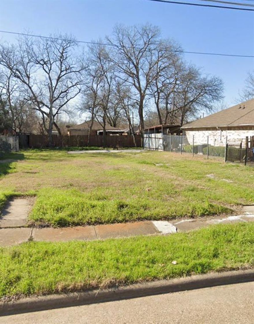 Vacant lot ready for new construction. Seller has title open with preferred title company. Buyers agent and buyer to verify all information provided for accuracy.