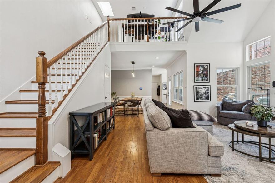 Welcome to this stunning executive garden home—now refreshed and ready for its next owner. Nestled in a quiet pocket of Far North Dallas, this property combines modern updates with true low-maintenance living. Enjoy a Dallas address with the added benefit of highly sought-after Plano West Senior High zoning.

Just minutes from shopping, dining, and everyday conveniences, the home also sits only half a mile from Haggar Park, tennis courts, a playground, and the neighborhood elementary school. Commuters will love the easy access to Preston Road, the Dallas North Tollway, and President George Bush Turnpike—putting Downtown Dallas roughly 25 minutes away.

Inside, you’ll find fresh interior and exterior paint, new ceiling fans, recessed lighting, and a bright, airy feel throughout. A flexible loft space is perfect for an office, second living area, or home gym. The kitchen shines with a new range and dishwasher, while substantial system upgrades—including a new HVAC, heat pump water heater, updated electrical panel, and EV charger—add major value for long-term peace of mind. Durable James Hardie siding enhances both curb appeal and efficiency.

The HOA maintains the front lawn, giving you more time to relax and enjoy the community pool rather than worrying about yard work. Thoughtfully updated and move-in ready, this home delivers comfort, convenience, and everyday ease.