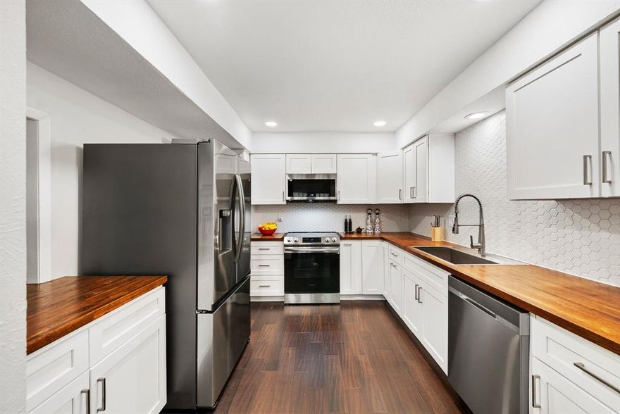 Step into this spacious and beautifully updated townhome in the city of Dallas! 
Offering 4 bedrooms, 2 full bathrooms 1 half bath, and 2,171 Sq ft of living space—this home lives like a single-family residence with the low-maintenance benefits of townhome living. Enjoy a remodeled kitchen with gorgeous wood countertops, no carpet throughout, and a large primary suite featuring a dedicated home office, ensuite bathroom.
Private front entry with charming patio, private backyard, plus a detached 2-car garage. Recent upgrades include a new roof and gutters. 
HOA covers exterior maintenance, pools, clubhouse, tennis and basketball courts—perfect for active living. 
Conveniently located near Richland College with quick access to Hwy 75 and I-635 for an easy commute. 
A rare find with space, style, and amenities!
SELLER HIGHLY MOTIVATED!!