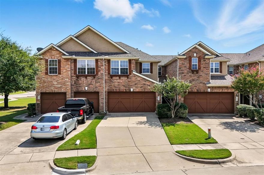 This house comes with a REDUCED RATE as low as 5.375 (APR 5.667) as of October 6, 2025 through List & Lock™ with acceptable offer. This is a seller paid rate-buydown that reduces the buyer’s interest rate and monthly payment. Terms apply, see disclosures for more information.  Don’t miss this pristine townhome in the sought-after Cascades community! This beautifully maintained 3-bedroom, 2.5-bath home offers a perfect blend of modern style and everyday comfort. The open-concept floor plan features a spacious living area and a stunning kitchen with ample cabinetry and stainless steel appliances. The updated bathrooms are thoughtfully designed with contemporary finishes. Gorgeous hardwood floors flow throughout the entire home—no carpet anywhere—creating a clean, polished look. Upstairs, you’ll find generously sized bedrooms with plenty of closet space, including a serene primary suite complete with a private bath and walk-in closet. Step outside to your own private oasis! The backyard is beautifully landscaped with lush landcaping, offering both privacy and tranquility. A covered patio provides the perfect spot for relaxing. This prime location is unbeatable—just minutes from Grandscape, The Star, Legacy West, and The Shops at Legacy, plus a convenient walking trail that leads directly to Grandscape for shopping, dining, and entertainment.  As a resident, you’ll also enjoy access to the community swimming pool.  Refrigerator, Washer and dryer are included, making this move-in ready home an even greater value.