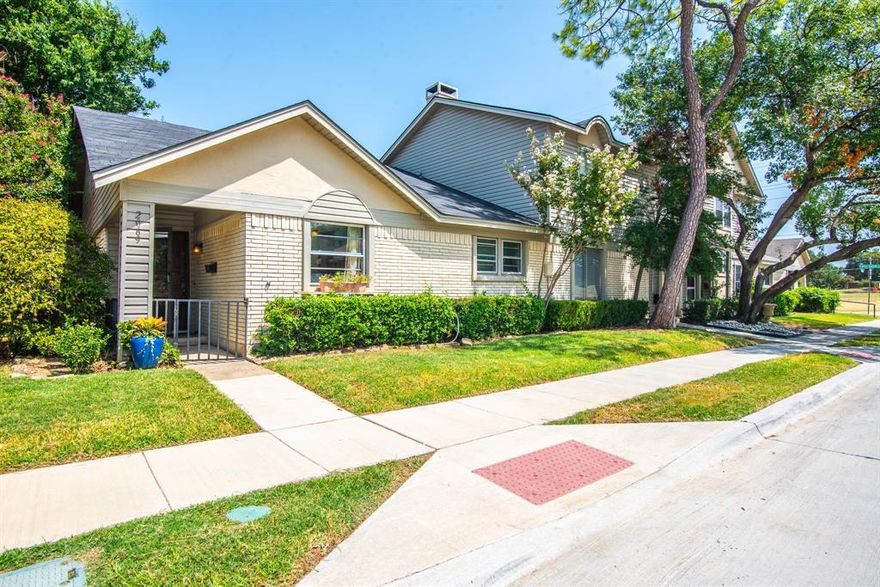 Well maintained townhome in a charming neighborhood.  Walking distance to the post office, grocery store, library, police station, senior center and the complex pool.   Many other walkable places to shop and eat and walking distance to Newman Smith High School. VERY well maintained neigborhood.  Cozy little patio and large storage garage attached to the 2 car port.  This freshly painted townhome has a lot of natural light. Water heater new in 2021, roof 2015, HVAC was replaced in 2017.  This is a must see.