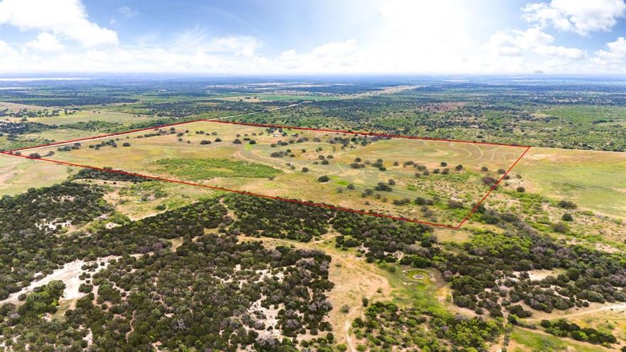 PRIME LOCATION - ABUNDANT WILDLIFE - CUSTOM BUILT HOME - 247.4 + ACRES Discover a stunning 247.4-acre ranch in Texas with 2,680 ft. of State Highway 29 frontage and 4,051 ft. along Blau Lane. Located 18 miles east of Menard and 25 miles southwest of Brady, featuring rolling pastures, majestic live oaks, native pecan, and mesquite trees. Divided into three pastures, it’s bordered by high fencing on three sides, allowing wildlife to thrive. The ranch has abundant water sources, including two wells and four stock tanks. A custom-built modern log farmhouse, completed in 2021, offers three bedrooms and bathrooms, blending rustic charm with modern amenities. Enjoy the expansive porch with scenic views, along with two metal barns and pipe pens for livestock. Overflowing with wildlife, including deer and quail, this property is perfect for nature lovers and hunters. 348 Blau Lane is a rare opportunity to own a piece of Texas hill country, combining luxury with rural tranquility.