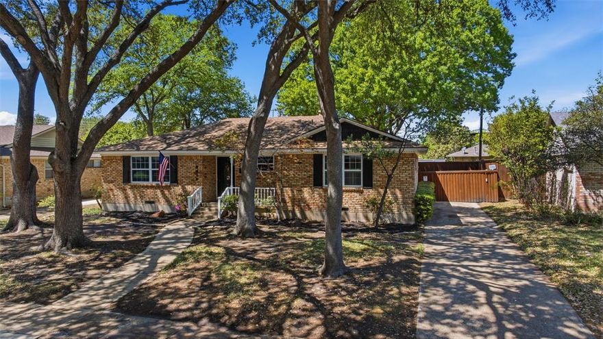 Modern Elegance Meets Timeless Charm in White Rock Hills. Beautifully updated one-story home in the heart of East Dallas offering 1,737 square feet, 3 bedrooms, and 2 full baths with a highly functional layout and exceptional privacy. Freshly painted and move-in ready, this home features granite countertops throughout and a brand new dishwasher in the kitchen, making it both stylish and practical. The spacious living area centers around a versatile fireplace that can be used as wood-burning or natural gas, creating a warm and inviting focal point. Natural hardwood floors in the bedrooms add timeless character and durability. One of the standout features is the light-filled sunroom—perfect for relaxing, entertaining, or enjoying a quiet morning. Step outside to an incredibly private backyard with an 8-foot privacy fence, electric gate, and rear-entry two-car garage. The yard also includes a well-maintained storage shed, providing additional functionality and convenience. The whole-house attic fan is a game changer for superior ventilation that instantly refreshes the air inside the house and attic for healthier living and a healthier home. This property offers a rare combination of privacy, updates, and charm in a highly desirable location—ideal for buyers seeking comfort, security, and move-in ready living. The Hillridge community is nestled next to Claremont and offers easy access to local parks, playgrounds, sports courts, and a skateboard park. Just minutes from White Rock Lake, Dallas Arboretum, Arboretum Village, and Casa Linda Plaza, this home combines convenience, character, and comfort in one ideal setting.