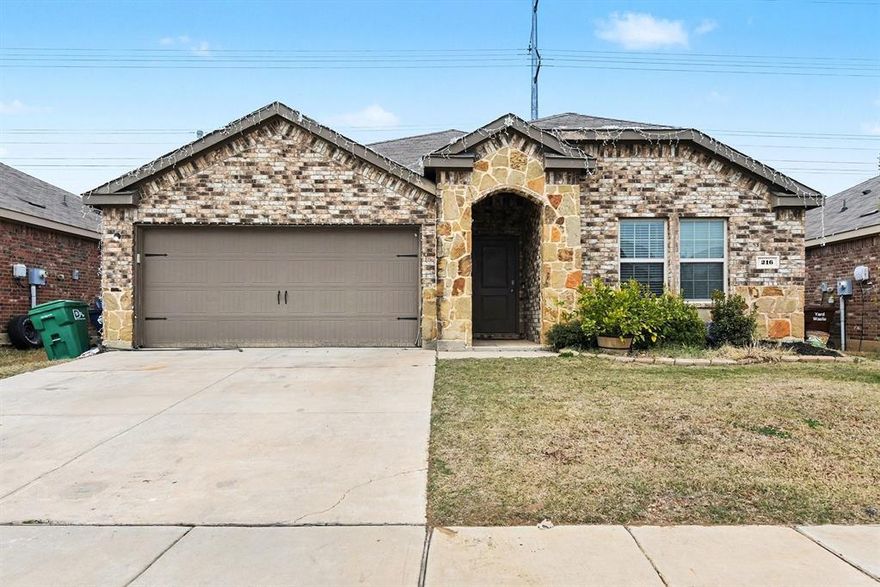 3.25% Rate Assumable FHA with ROAM!
Welcome to 216 Samuel St in Denton, Texas, a well maintained single family home built in 2019 and located in a quiet neighborhood. This four bedroom, two bathroom home offers approximately 1,880 square feet of open concept living with a modern, functional layout.

The kitchen features an island and opens to the living and dining areas, making it perfect for everyday living and entertaining. The primary suite provides privacy and comfort, while the additional bedrooms offer flexibility for family, guests, or a home office.

Enjoy a fenced backyard, a two car attached garage, and convenient access to shopping, dining, schools, and major highways. A move in ready opportunity in a desirable Denton location.