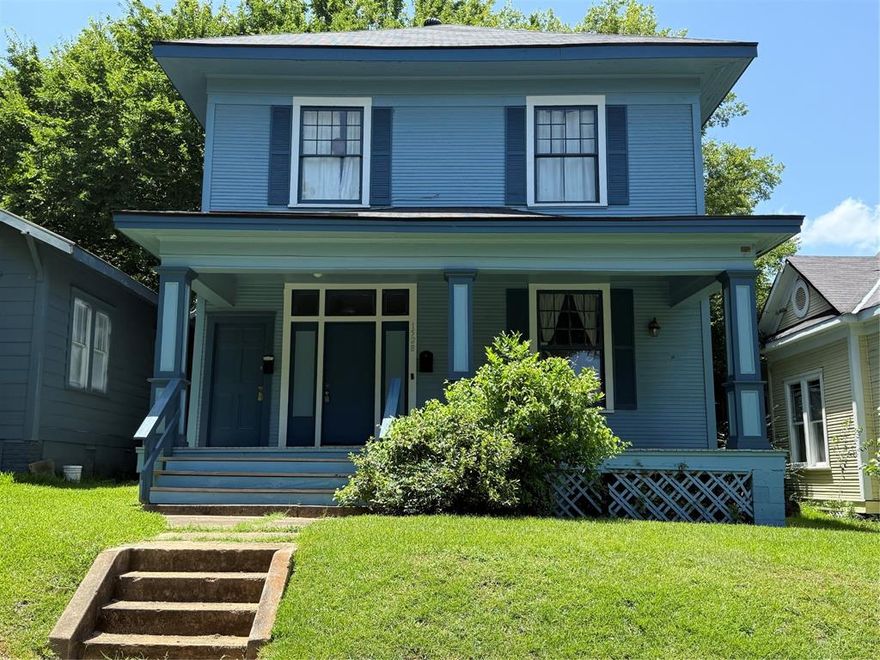 Come check out this roomy duplex with instant income!  New roof installed January 2025.  The downstairs unit boasts a large living room with built in bookcases, high ceiling, new laminate flooring and lots of natural light.  The primary bedroom is spacious with lots of storage and there is a full bathroom accessible from each bedroom.  Large kitchen has new dishwasher, new refrigerator, and new microwave.  Inside laundry room with storage completes the downstairs unit.  Both units have central air and heat (electric).  The upstairs unit is tenant occupied and features a large living room, two bedrooms, kitchen with dining area and a laundry room.  Each unit has backyard access to the fully fenced yard.  Quick access to I-20 and downtown Shreveport. Come check out this unique home and make it your next investment property or live in the downstairs and continue renting out the upstairs unit for income!