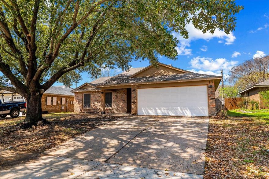 CHARMING 1-STORY GEM IN THE HEART OF GRAND PRAIRIE! This beautifully maintained residence offers 3 spacious bedrooms and 2 full bathrooms, perfectly designed for easy living and effortless style. The inviting floor plan is anchored by a classic wood-burning fireplace, creating a warm and cozy focal point for the main living area. In addition to a functional 2-car garage and a generous private backyard, this home boasts an unbeatable location. Enjoy a lifestyle of convenience with premier entertainment, diverse dining options, and major shopping hubs all located just minutes from your front door. With quick access to major thoroughfares for a seamless commute, this move-in-ready home is the perfect blend of comfort and convenience!
