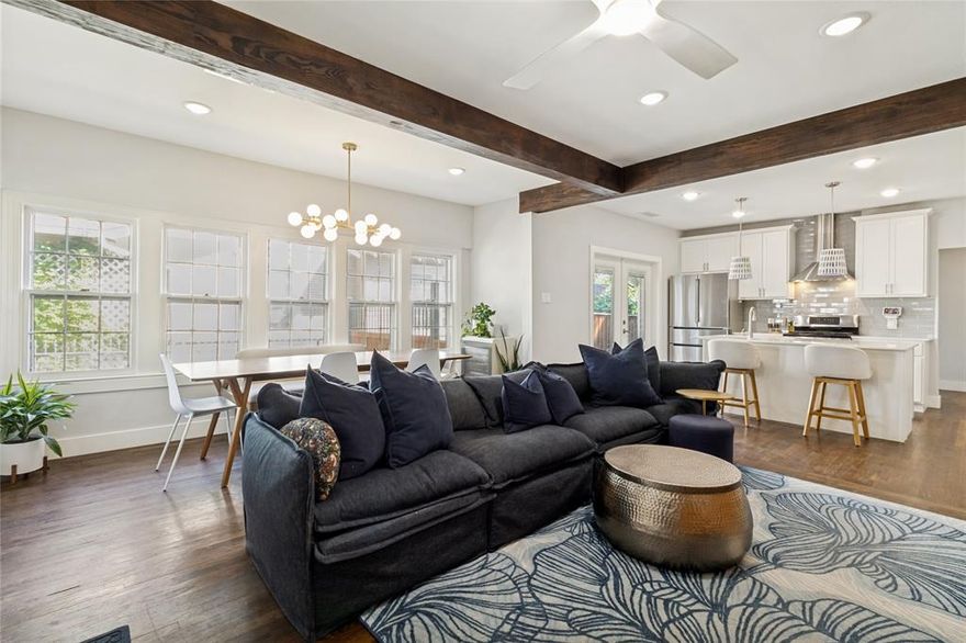 Tucked into the evolving Mount Auburn neighborhood, moments from the storied streets of Santa Monica and Hollywood Heights, 1023 Mount Auburn offers a thoughtful balance of classic East Dallas character and modern livability. This reimagined single-story residence unfolds across a warm and inviting layout with four bedrooms, two baths, and a one-car garage, each space curated with an understated, contemporary sensibility.
Natural light moves easily through the home, highlighting clean architectural lines, refined finishes, and an effortless indoor-outdoor flow. The renovation introduced updated systems and modern conveniences while preserving the approachable charm that defines the neighborhood’s architectural fabric.
Set within one of Dallas’ most connected pockets, the home is minutes from Tenison Golf & Tennis Club, Lakewood Country Club, the Santa Fe Trail, and White Rock Lake, offering a lifestyle rooted equally in recreation and city access. Downtown Dallas remains just a short drive away, while the surrounding streetscape continues to evolve with thoughtful new development and restored historic homes.
At once grounded and forward-looking, 1023 Mount Auburn captures the spirit of a neighborhood quietly coming into its own.