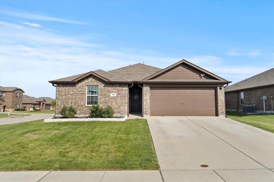 Beautiful 3 bedroom, 2 bathroom home located on a spacious corner lot in the desirable Magnolia Pointe community. This home features an open floor plan with a large kitchen island overlooking the living area, perfect for entertaining. The primary suite offers a walk-in closet and a separate shower. Secondary bedrooms are well-sized, each with walk-in closets. Enjoy outdoor living with a covered back porch and a large backyard. Community amenities include swimming pools, playgrounds, walking trails, and multiple catch-and-release fishing ponds. Conveniently located minutes from shopping, dining, and major roadways.