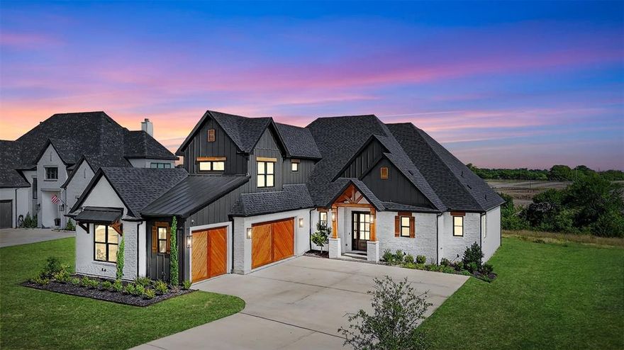 Experience modern luxury at 2028 Fox Bend Trace, a new custom home in Gunter’s Bridges Golf Course community. This 4-bedroom, 2 full and 2 half bath residence features white oak engineered hardwoods, black and white designer accents, and Pella windows framing serene views. The chef’s kitchen stuns with a 9x4 quartz waterfall island, pot filler, and custom cabinetry. The vaulted living area flows to a cedar-trimmed outdoor patio perfect for entertaining. The private primary suite boasts a spa-like bath with soaking tub, glass shower, and Hollywood-style layout. Two bedrooms share a Jack-and-Jill bath, while the upstairs bonus room offers flexible space with a half bath and custom closet. Additional highlights include a home office, spacious laundry with barn doors, brick pavers, and room to hang to dry or fold your laundry, a central vacuum system, with all the attachments and a baseboard kickplate for added convenience when sweeping, 3-car garage, and an extra wide concrete driveway, with beautiful custom doors that accent the front of the home. Membership includes access to golf, tennis, clubhouse, and more. Luxury, comfort, and thoughtful detail—this home has it all.
Call your favorite REALTOR® today and come explore all that this amazing home and community has to offer!